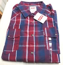 Vintage 1960s Men's Levi's Casual Long Sleeve Shirt Sz. L Brand New/Tag