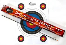 Arrows X-Impact Crested Fletched Arrows with 2 Inch Vanes - .001 Straightness, 3