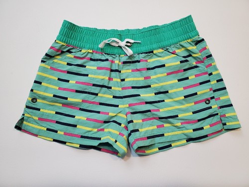 Patagonia Girl’s Baggies Shorts Size Large (12) Teal Sea Green Pink - Picture 2 of 9
