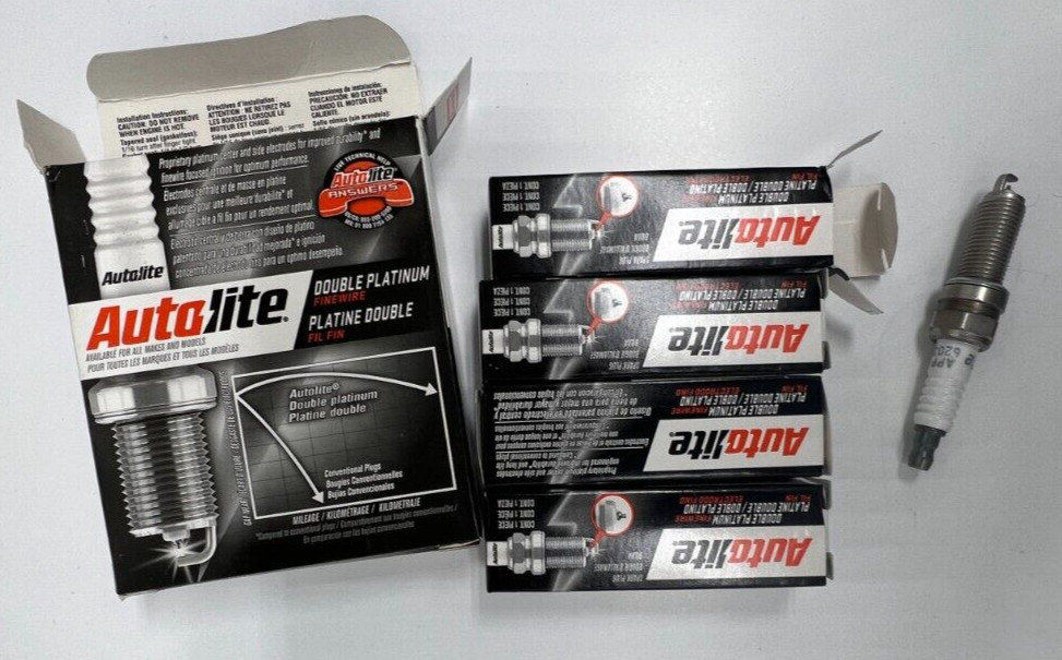 QTY 4 Autolite Double Platinum Spark Plug APP6203 Fits 2012-2013 Kia Sorento