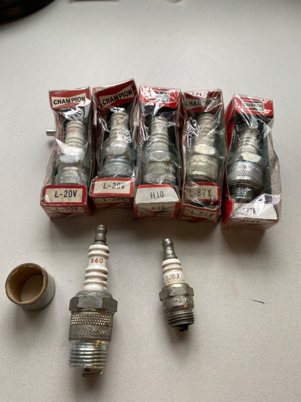 NOS Champion Spark Plugs Lot of 7 Vintage