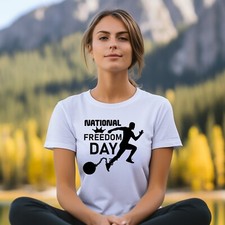 National Freedom Day T-Shirt Celebrates Freedom Day T-Shirt Patriotic T-Shirt