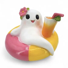 Here Lies Summer Ghost Drink Pool Float Halloween SUMMERWEEN Spooky Decor NEW