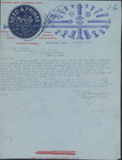 1905 Reed & Prince MFG Co. Worcester MA Bill/Letterhead