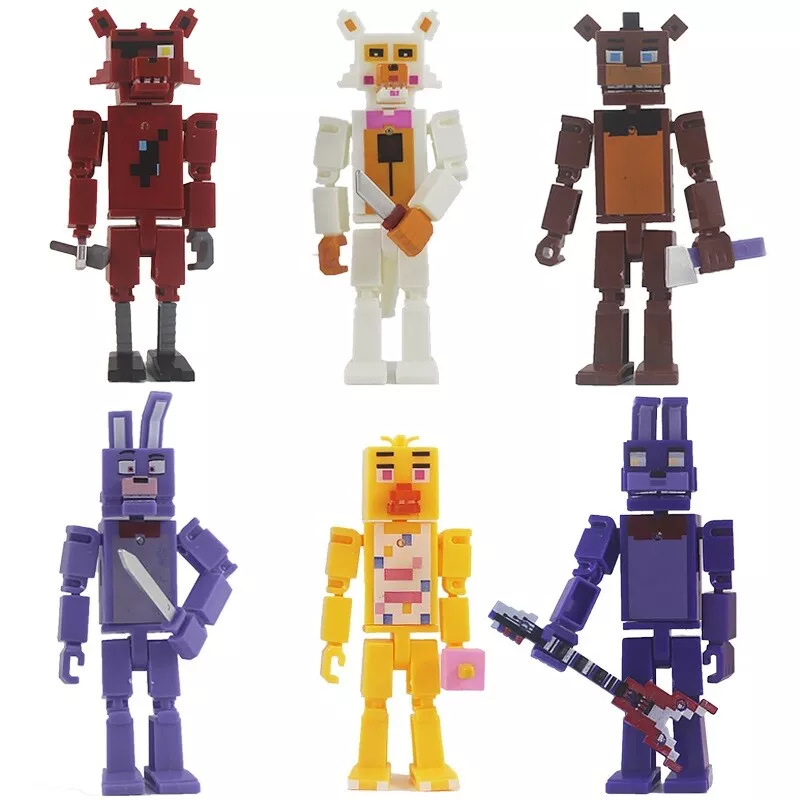 6pcs Anime Five Nights At Freddy's Action Figures Toys 