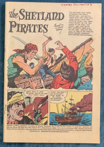 Pirate Comics #3  July 1950  Coverless - Afbeelding 1 van 2