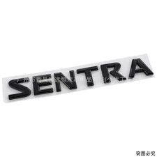 GLOSS BLACK SENTRA FOR SENTRA REAR TRUNK LETTERS NAMEPLATE BADGE EMBLEM