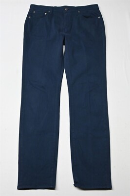 G FORE 34x34 Slim 5 Pocket Golf Navy Blue Brushed Stretch Denim Mens Jeans