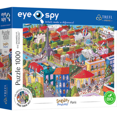 Puzzle 1000 Teile Sneaky Peakers Paris Frankreich UFT Eyespy