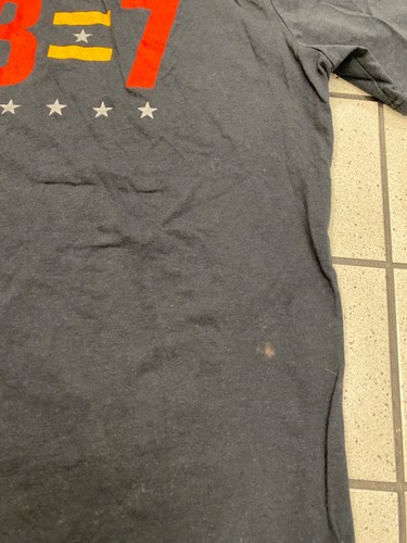 Under Armour Men’s T Shirt Navy Large damaged SS - Picture 7 of 10