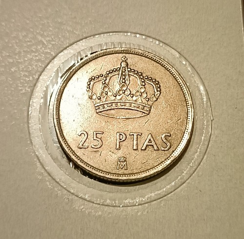 25 pesetas Espagne 1982- Juan Carlos-M couronné- UNC Qualité FDC - Imagen 3 de 5