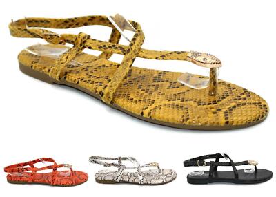 Damen Frauen Strand Sandalen Sommer Slingback Komfort Zehensteg Flip Flop Slipper