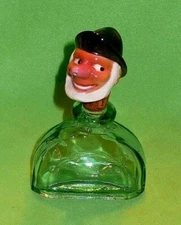 German Liquor / Wine Bottle STOPPER & POUR THROUGH NOSE / SHNOZEL with Vintage 