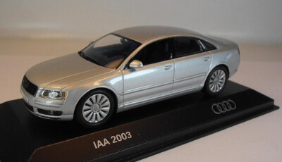 Minichamps PMA 1/43 Nr. WeMo IAA 2003 Audi A8 Limousine silbermetallic OVP #7234