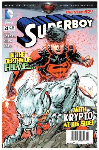 SUPERBOY #21 scarce Newsstand edition great Krypto cover