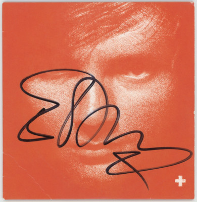 ED SHEERAN　+-=÷×　直筆サイン入りカラーレコード Amazon.co.jp: 【CS特許】エド・シーラン 直筆 サイン 入り イコールズ