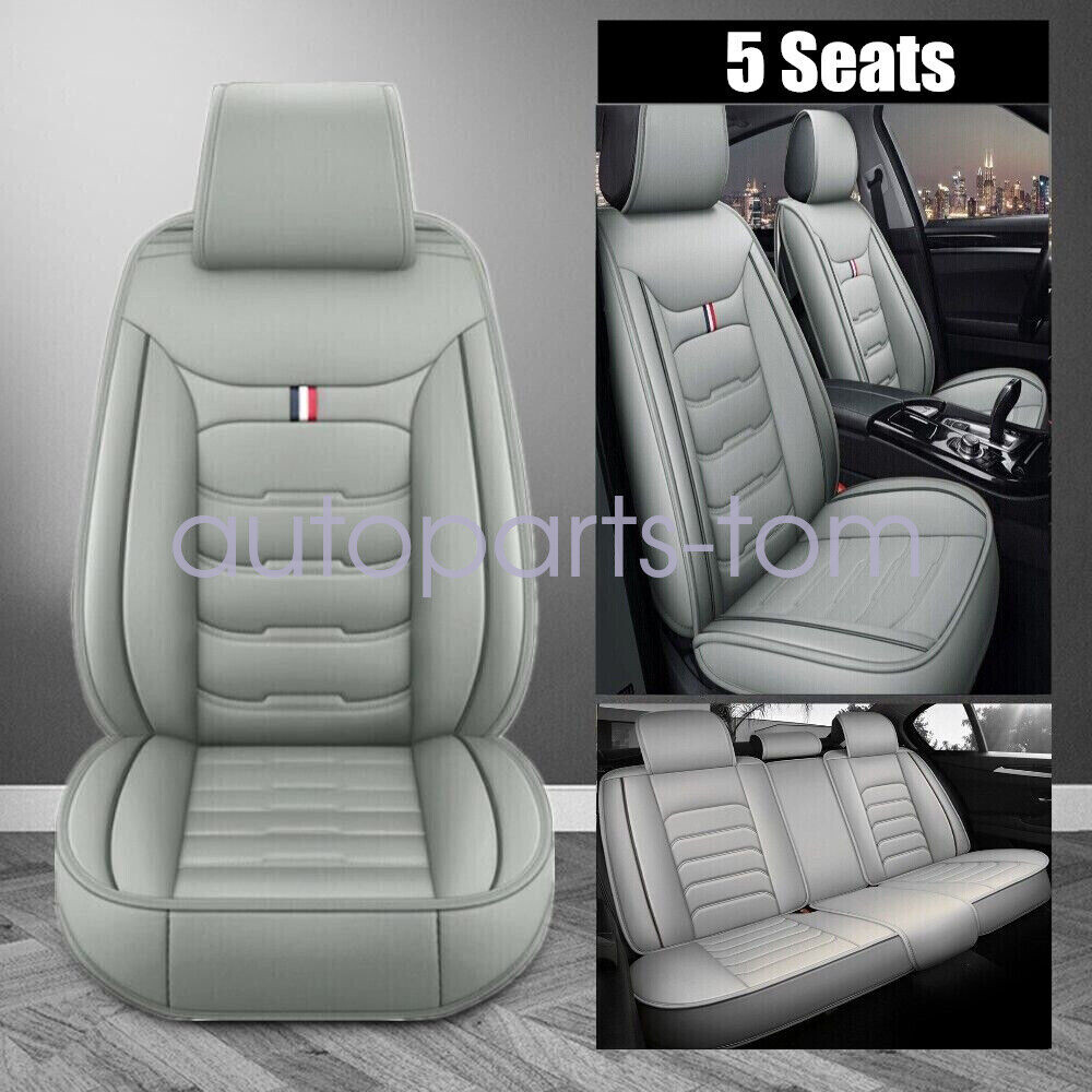 For Hyundai Car Seat Cover 5-Sits Full Set Deluxe Leather Front & Rear Protector
