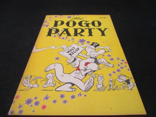 Libro de bolsillo Pogo Party Walt Kelly 1956 primera edición ¡Envío en caja! - Imagen 2 de 11