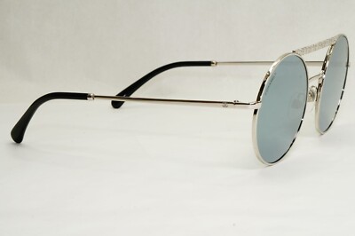 Silver Mirrored Round Chanel Sunglasses Chanel Silvertone Mirror Round Summer Sunglasses - 4226  main image 4