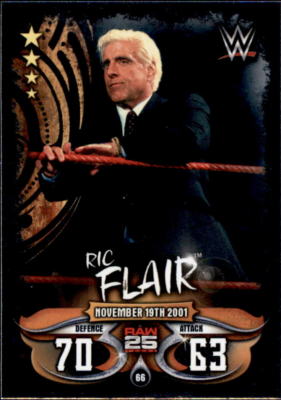 Topps Slam Attax Live - Karte 66 - Ric Flair - Raw 25 Years