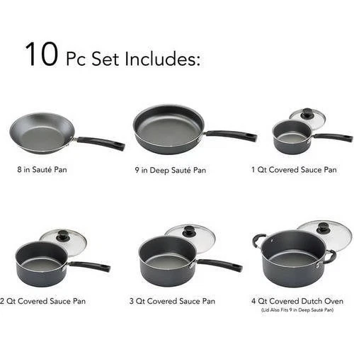 Juego de utensilios de cocina antiadherentes Tramontina Primaware, 10 piezas - Imagen 3 de 4