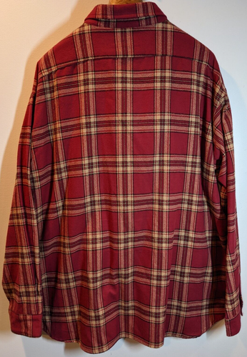 Urban Native Era Oversized Plaid Flannel Long Sleeve Men's Size 3XL Made In USA - Picture 2 of 8