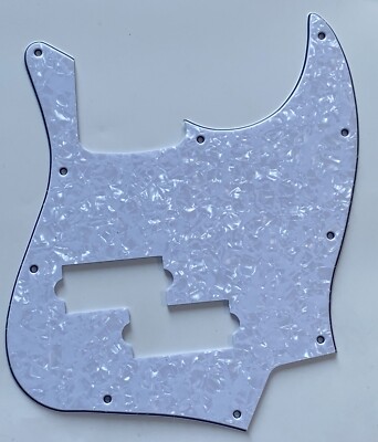 For Fit Fender Top Jazz Bass With PB Pickup Style Guitar Pickguard White Pearl
