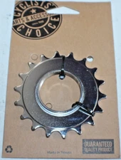 Bicycle Cassette Cog 1/2x3/32" 18t Silver Nickel SS Fixie Track Cog Fixie Single