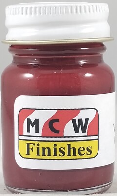 MCW Finishes 2177E Velvet Red Met. Enamel Model Paint for Auto