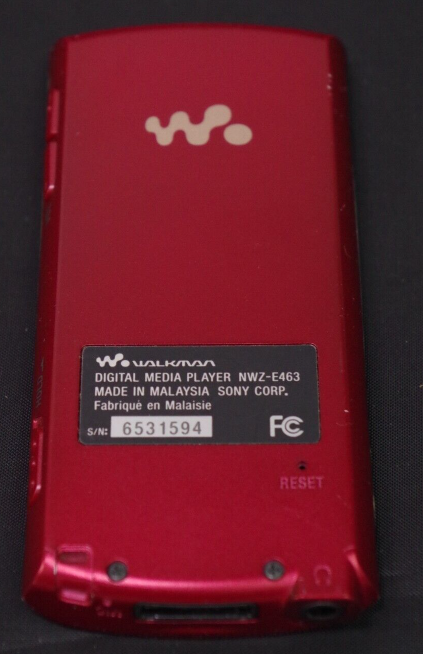 Sony Walkman NWZE463 4GB Red Digital Media MP3 Player eBay