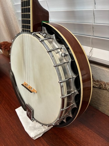 Kay Closed Back Eagle Carving 5 String Banjo With Road Runner Case - Picture 6 of 24
