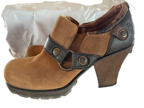 London Underground shoes bower brown leather buckle & strap  display picture 2