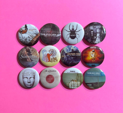 Post-Hardcore Scremo 1.25'' Button Pin Lot (12) Circa Survive Silverstein Emery