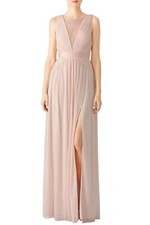 Adrianna Papell Blush Pink Illusion WEDDING Mother Bride Dress LACE NEW Size 20