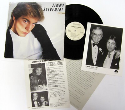 JIMMY SALVEMINI Roll It LP 1986 soul funk w/PROMO Sheets & Photo Ac 347