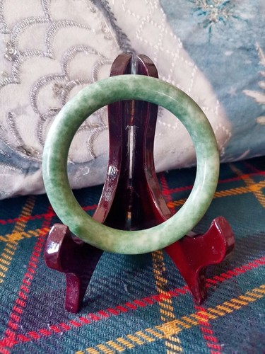 Certified Myanmar Jade Bangle Jadeite Women Bracelet Fine Jewelry Ladies Gift - Picture 7 of 7