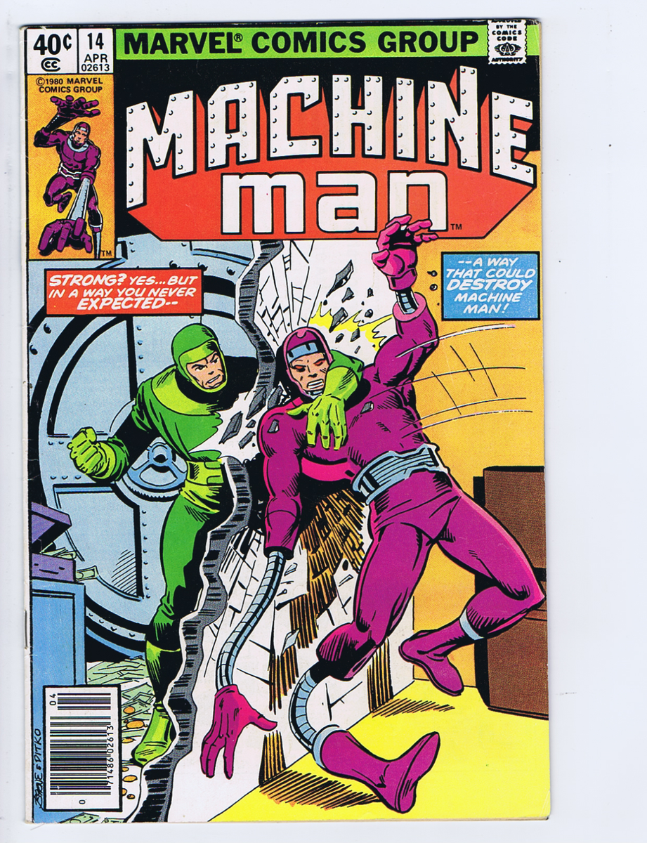 Machine Man #14 Marvel Comics 1980 The Man Who Could Walk Through