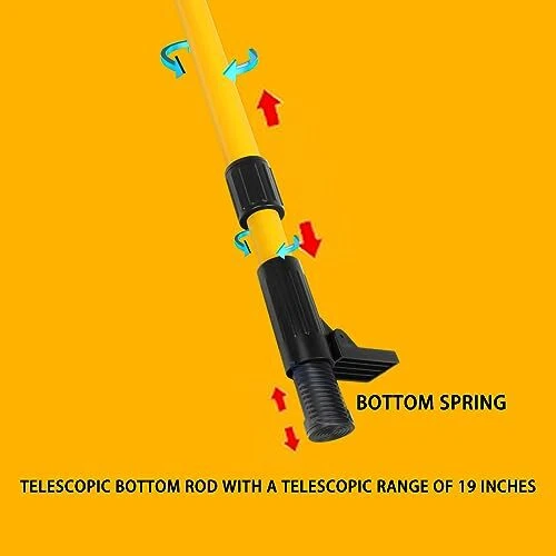 Laser Level Pole with Tripod, 13.8 Ft./4.2M Telescoping Pole&3.9 foot/1.2M
