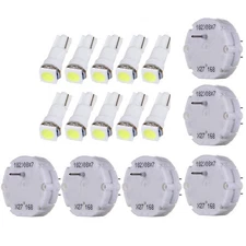 6PCS X27.168 GM Stepper Motor Instrument T5 White LED Bulbs For Silverado Envoy