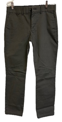 Gap Modern Skinny Fit Men 30 X 28 Flat Front BNWOT *Altered* $59.99 Soft Black