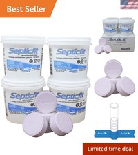 Septic Chlorine Tablet - 4 Pail Value Pack - 6 Tablet Pails - 8.2 lbs - NOT f...