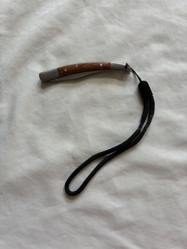 Vintage Jabe's Cutlery Small Stockman Pocket Knife Wood Handle Toothpick B17