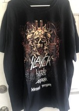 Slayer Lamb Of God Anthrax Testament 2018 Farewell World Tour T Shirt Men 3XL