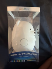 LumiPets Bear Night Light Lamp, White Kids Indoor Animal Theme