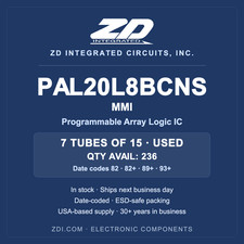 MMI PAL20L8BCNS Programmable Array Logic IC Used 7 Tubes of 15 DC 82/82+/89+/93+