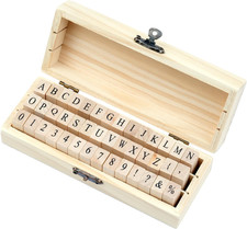 42 Pcs Letter Stamps, Rubber Alphabet Stamps for Scrapbooking