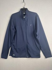 Nike Jacket Mens Large Blue Dri-FIT Full Zip Track Athletic Running Training