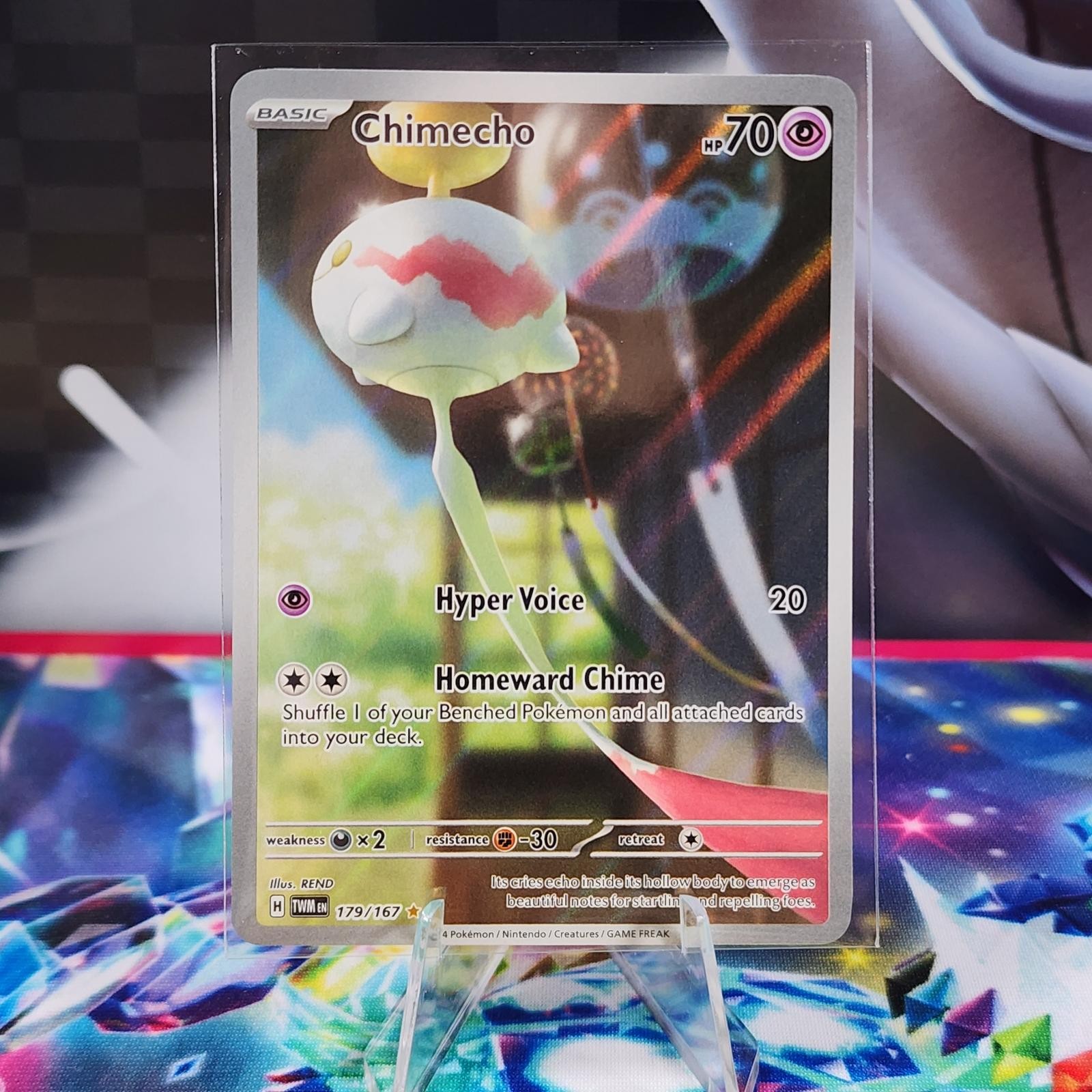 Chimecho 179/167 Twilight Masquerade Illustration Rare Pokemon TCG