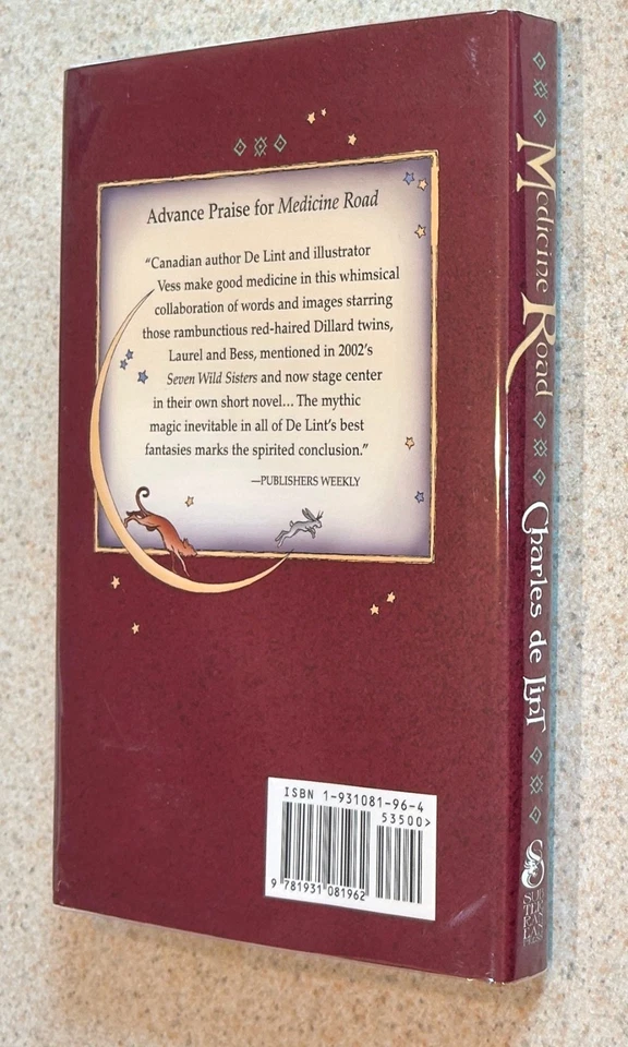 Charles DE LINT -- Medicine Road (Fantasy) -- 2004 SIGNED 1st Edition Hardcover Foto 2 de 3