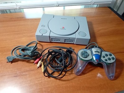 Sony PlayStation 1 PS1 Console - Gray + Cables + Controller *TESTED*